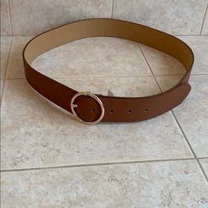 Brown Belt with Gold Buckle